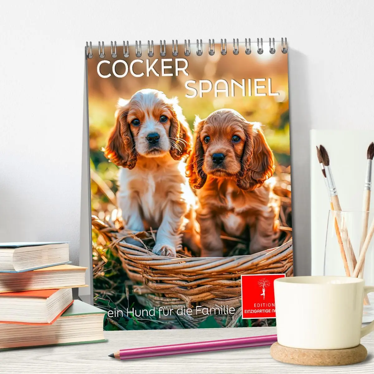 Bild: 9783516287745 | Cocker Spaniel - ein Hund für die Familie (Tischkalender 2026 DIN...