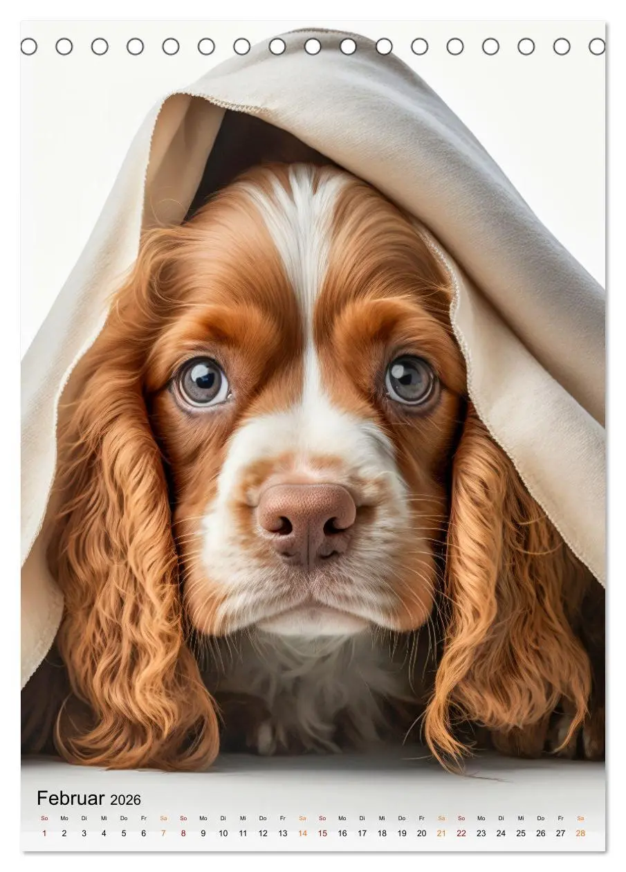 Bild: 9783516287745 | Cocker Spaniel - ein Hund für die Familie (Tischkalender 2026 DIN...