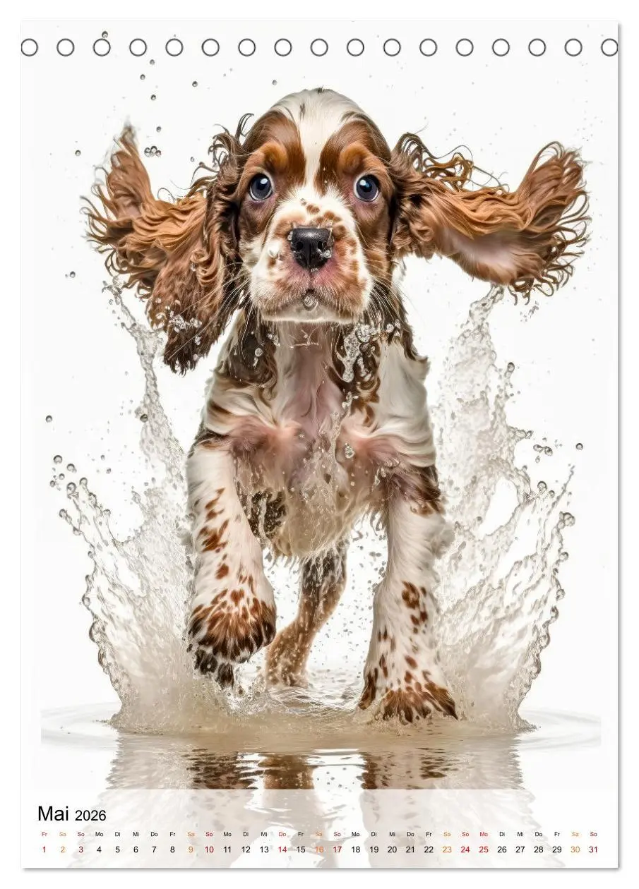 Bild: 9783516287745 | Cocker Spaniel - ein Hund für die Familie (Tischkalender 2026 DIN...