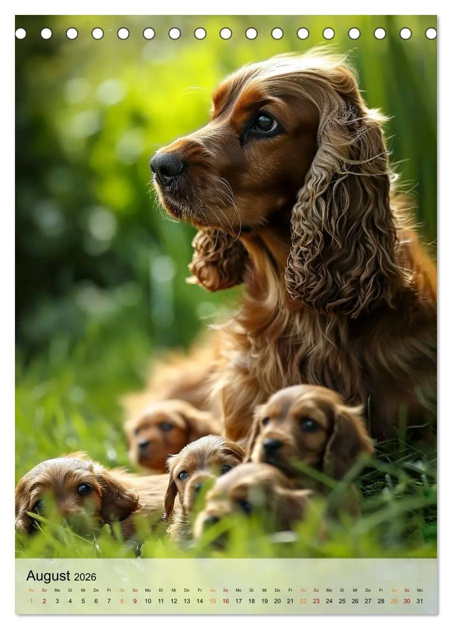 Bild: 9783516287745 | Cocker Spaniel - ein Hund für die Familie (Tischkalender 2026 DIN...