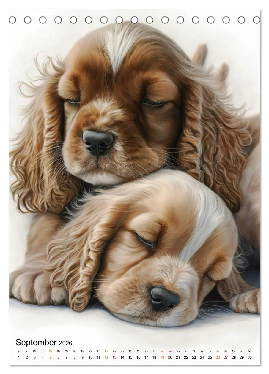 Bild: 9783516287745 | Cocker Spaniel - ein Hund für die Familie (Tischkalender 2026 DIN...