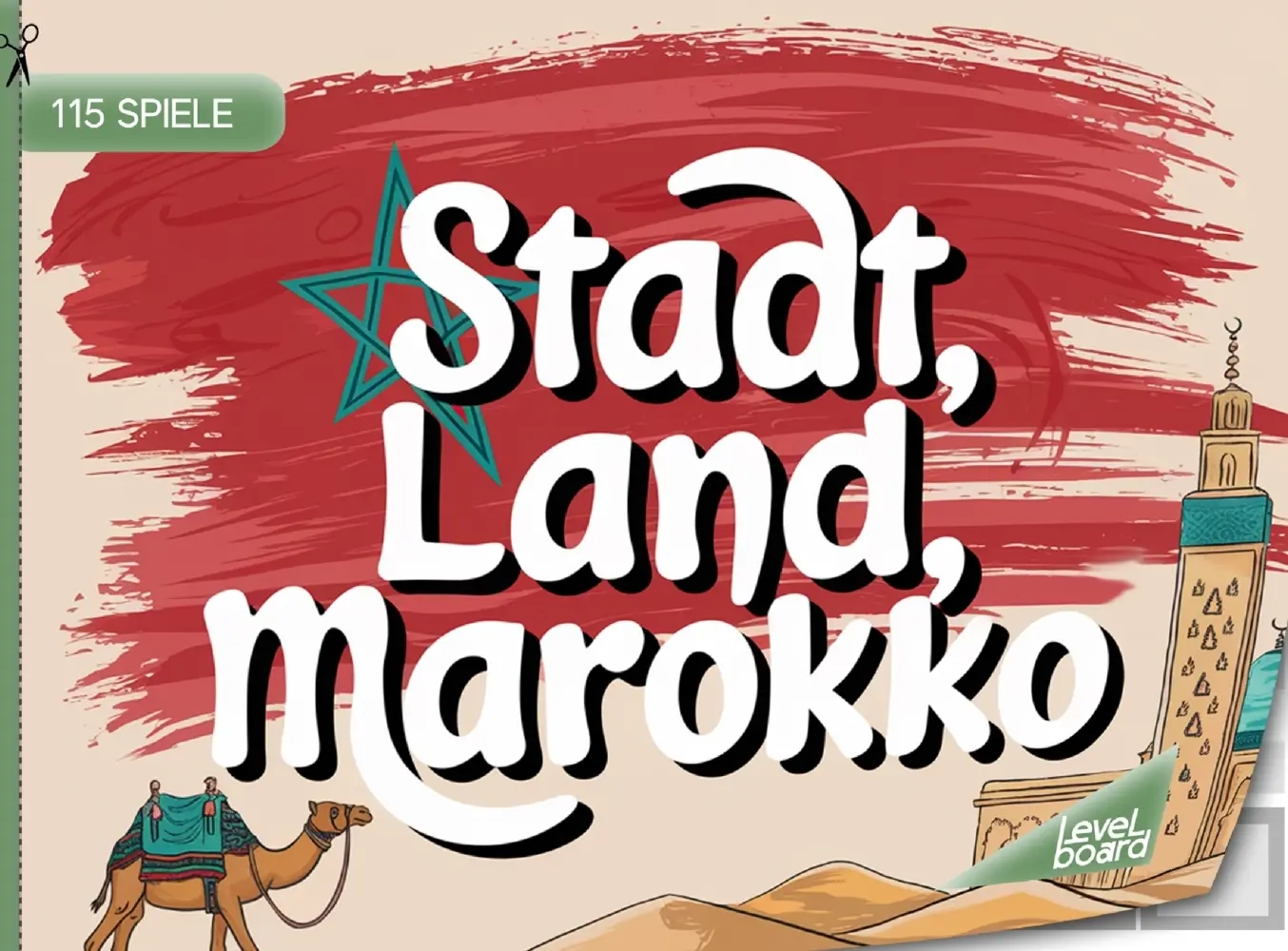 Cover: 9783693197745 | Stadt, Land, Marokko - 115 Spielblöcke | levelBoard Spiele | Buch