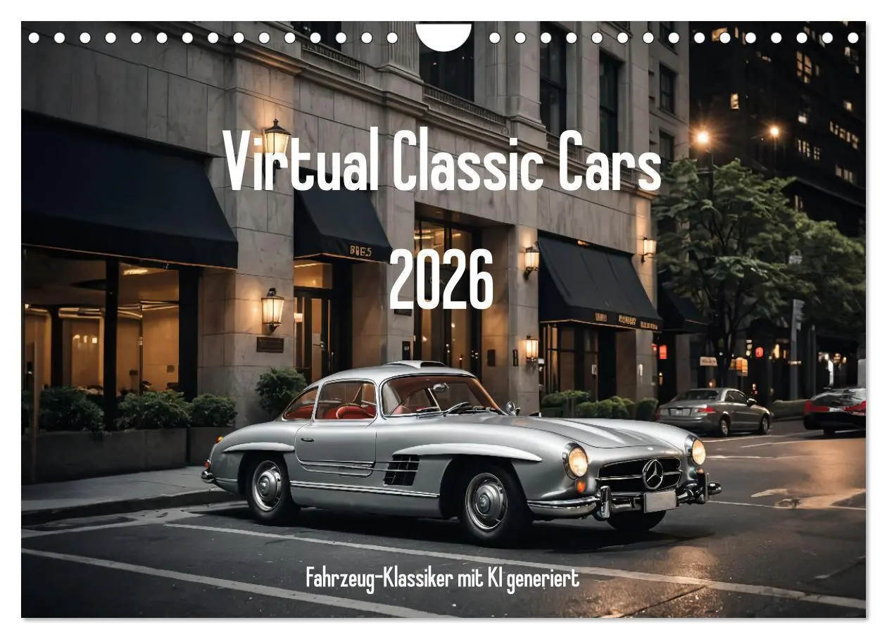 Cover: 9783457327845 | Virtual Classic Cars (Wandkalender 2026 DIN A4 quer), CALVENDO...