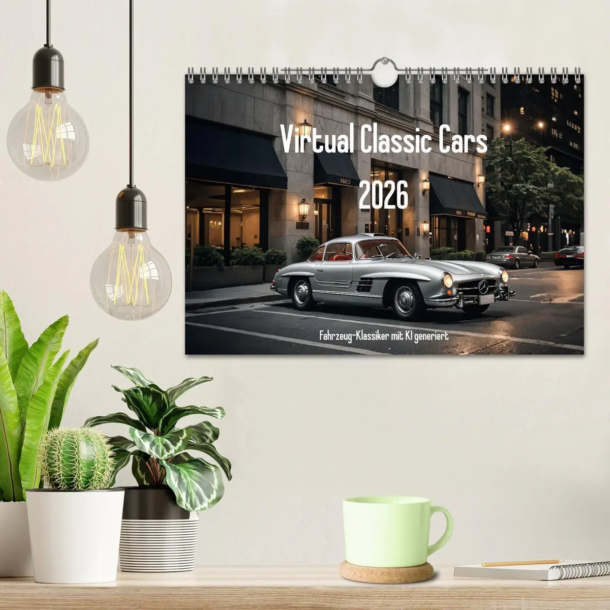 Bild: 9783457327845 | Virtual Classic Cars (Wandkalender 2026 DIN A4 quer), CALVENDO...