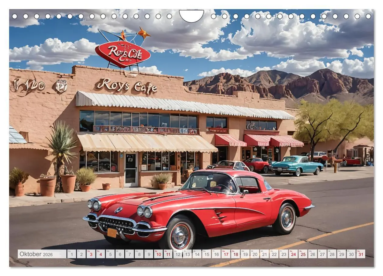 Bild: 9783457327845 | Virtual Classic Cars (Wandkalender 2026 DIN A4 quer), CALVENDO...