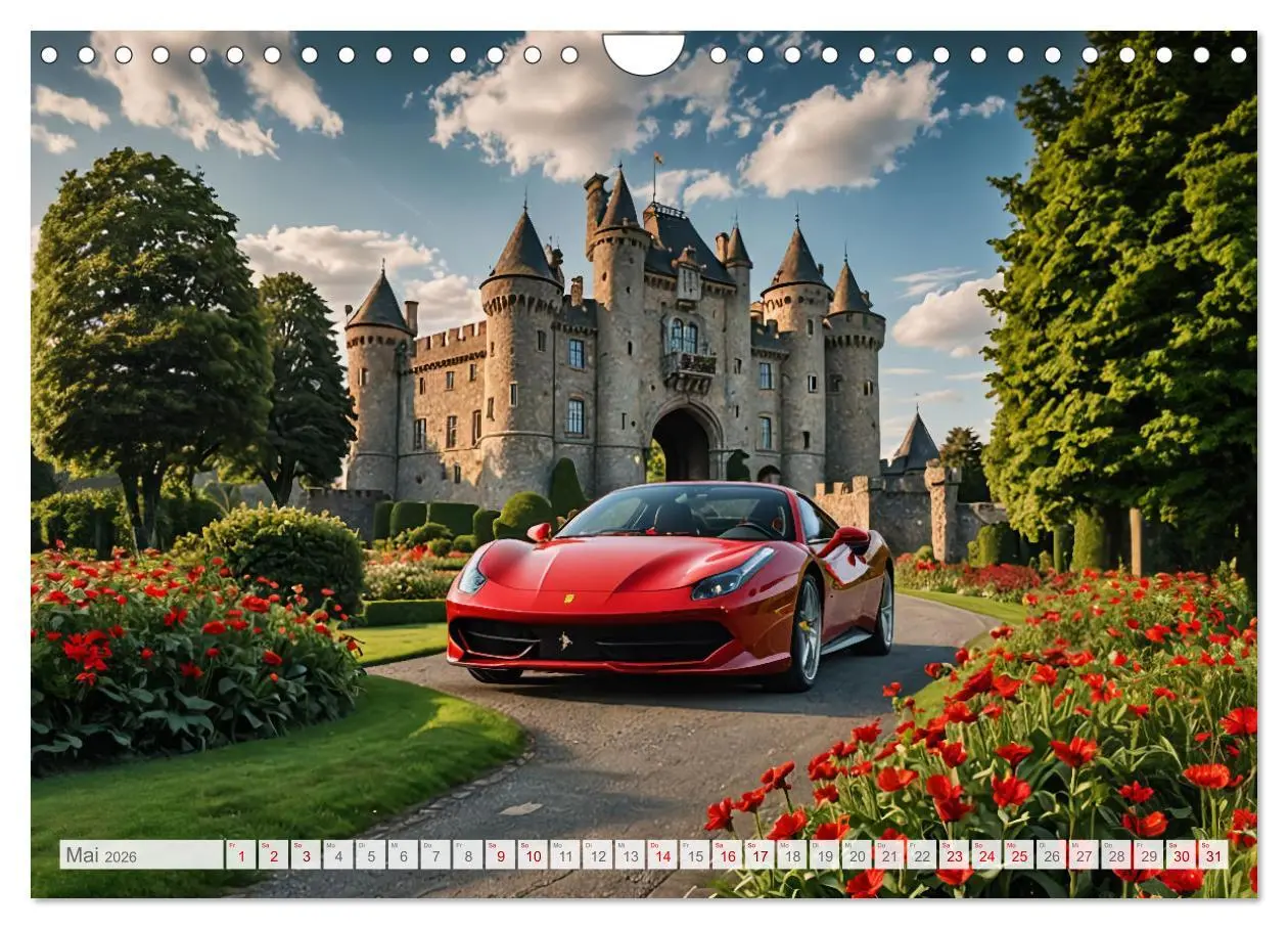 Bild: 9783457327845 | Virtual Classic Cars (Wandkalender 2026 DIN A4 quer), CALVENDO...
