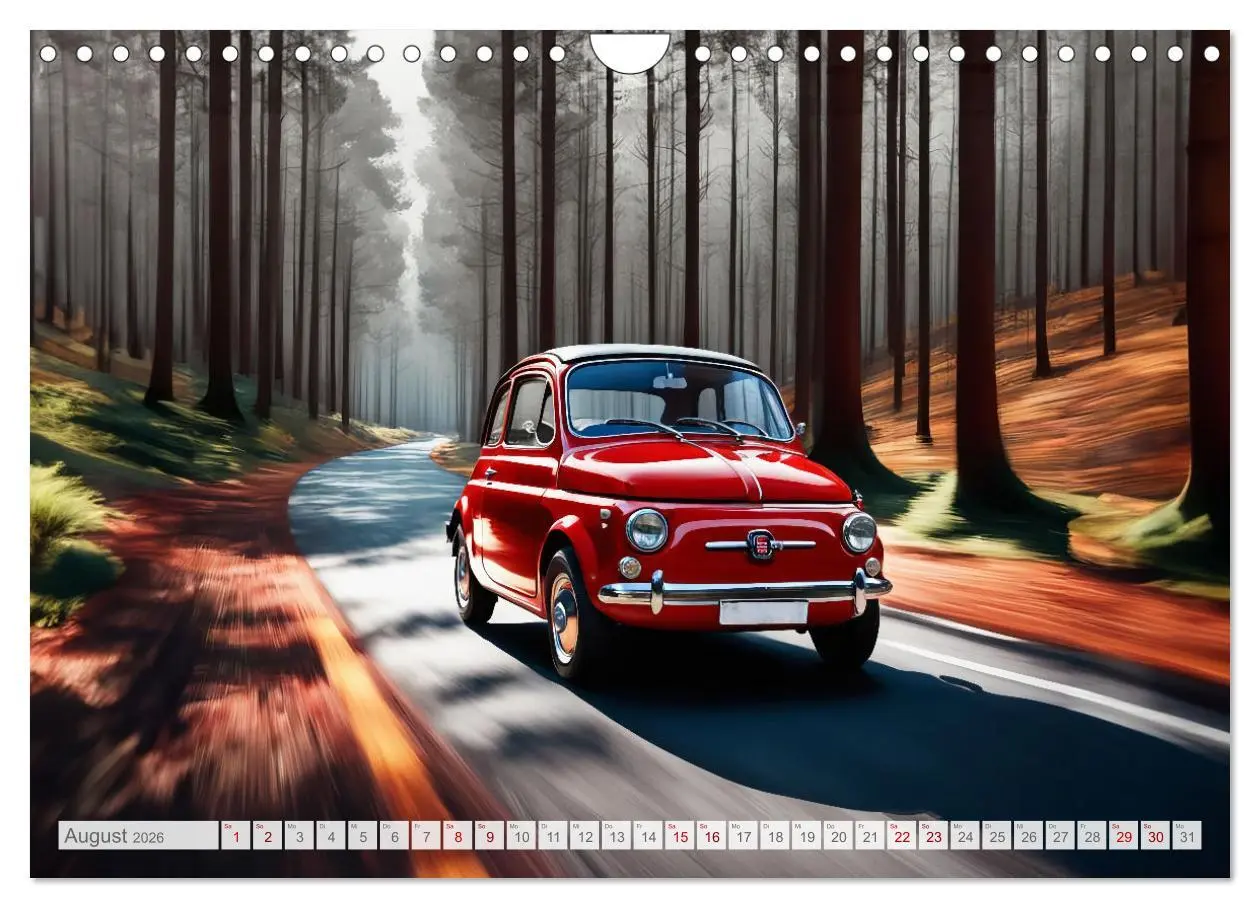 Bild: 9783457327845 | Virtual Classic Cars (Wandkalender 2026 DIN A4 quer), CALVENDO...