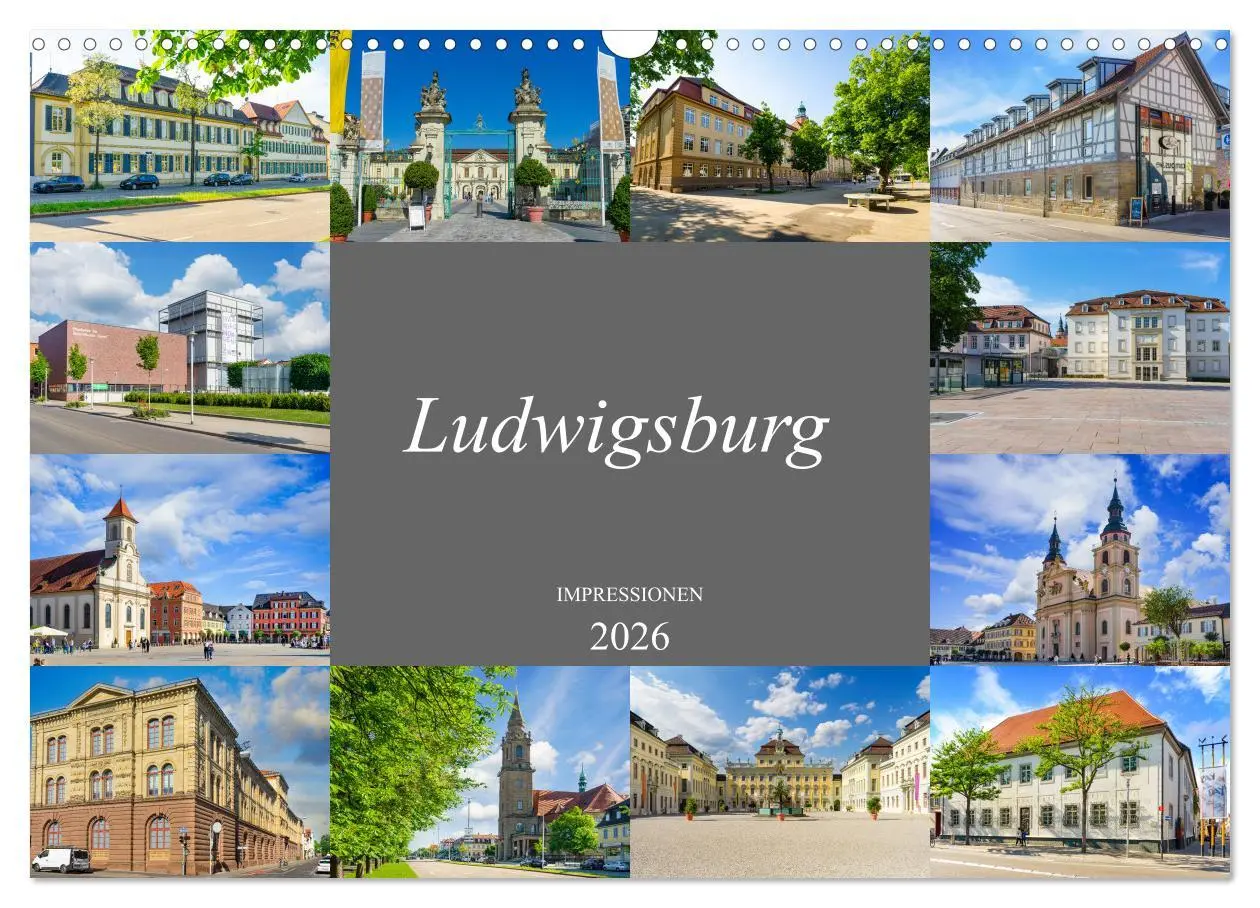 Cover: 9783457637845 | Ludwigsburg Impressionen (Wandkalender 2026 DIN A3 quer), CALVENDO...