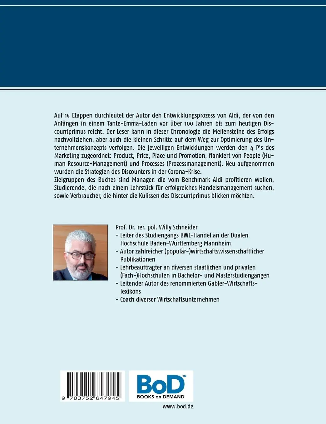 Rückseite: 9783752647945 | ALDI - Der Aufstieg vom Tante-Emma-Laden zum Discountprimus | Buch