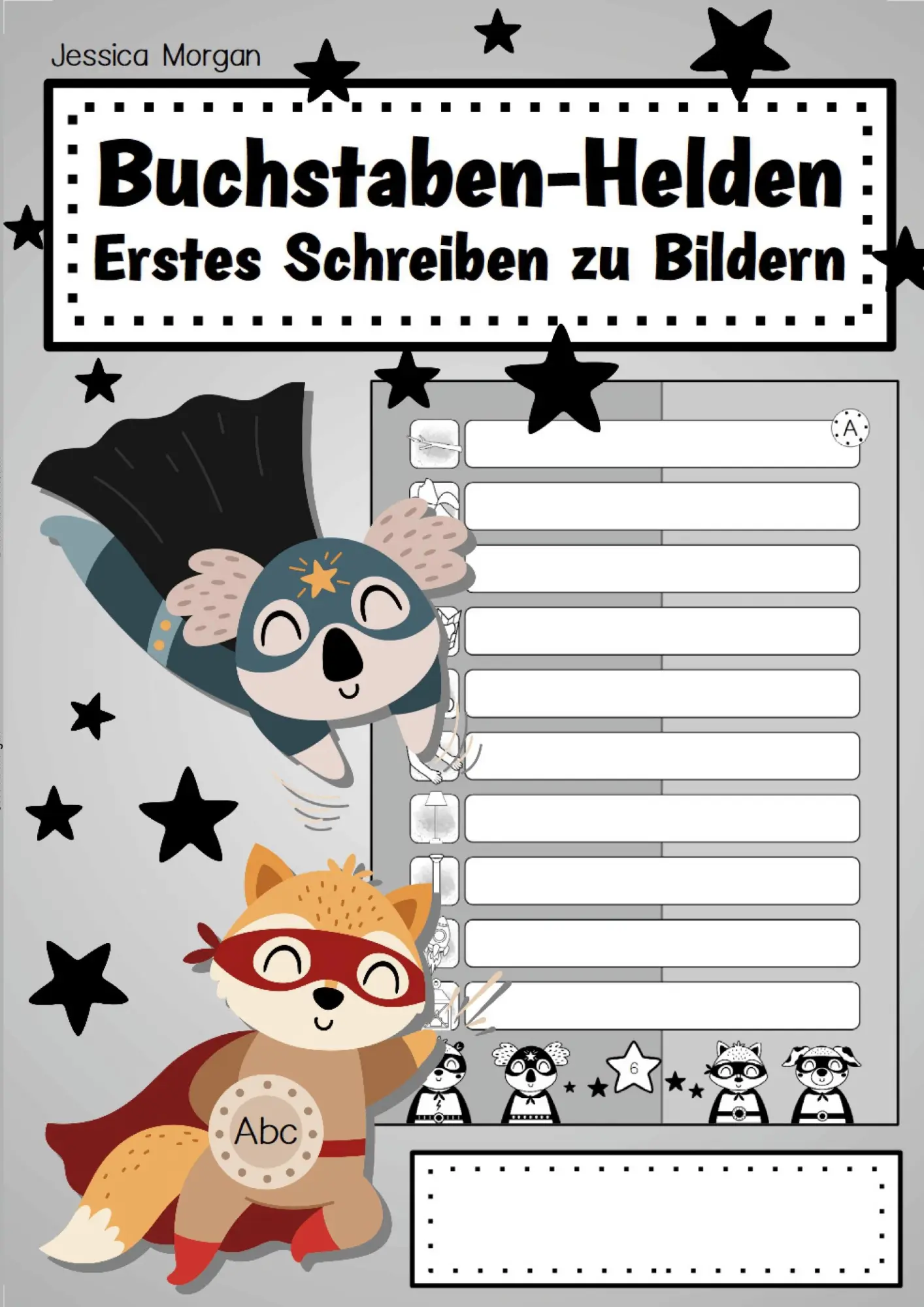Cover: 9783757907945 | Buchstaben-Helden | Erstes Schreiben zu Bildern | Jessica Morgan