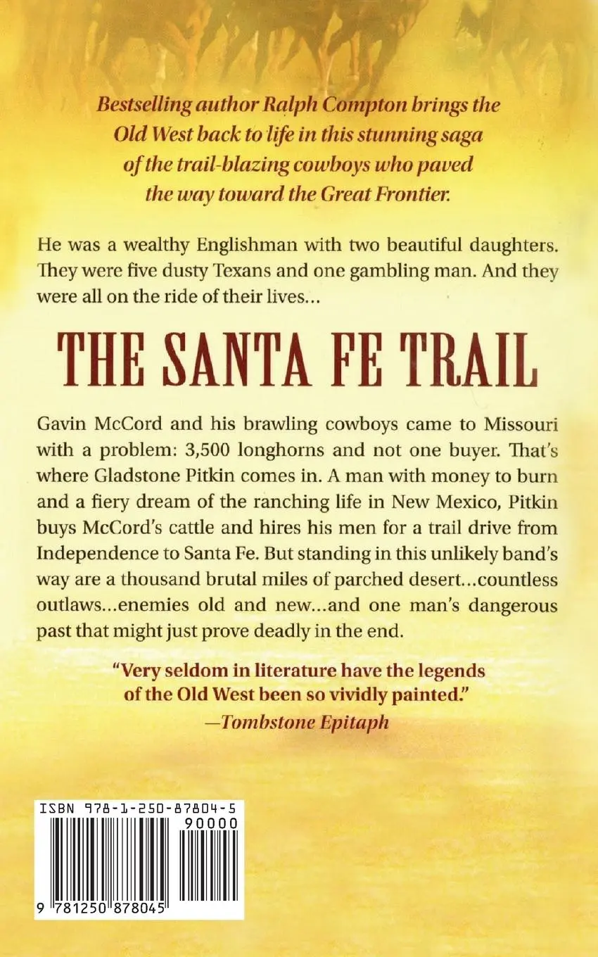 Rückseite: 9781250878045 | Santa Fe Trail | Ralph Compton | Taschenbuch | Kartoniert / Broschiert