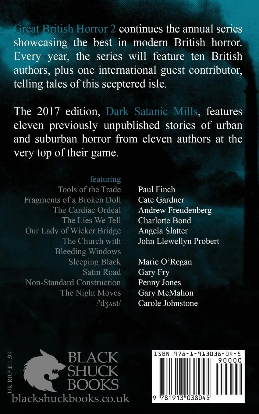 Rückseite: 9781913038045 | Great British Horror 2 | Dark Satanic Mills | Steve J Shaw | Buch