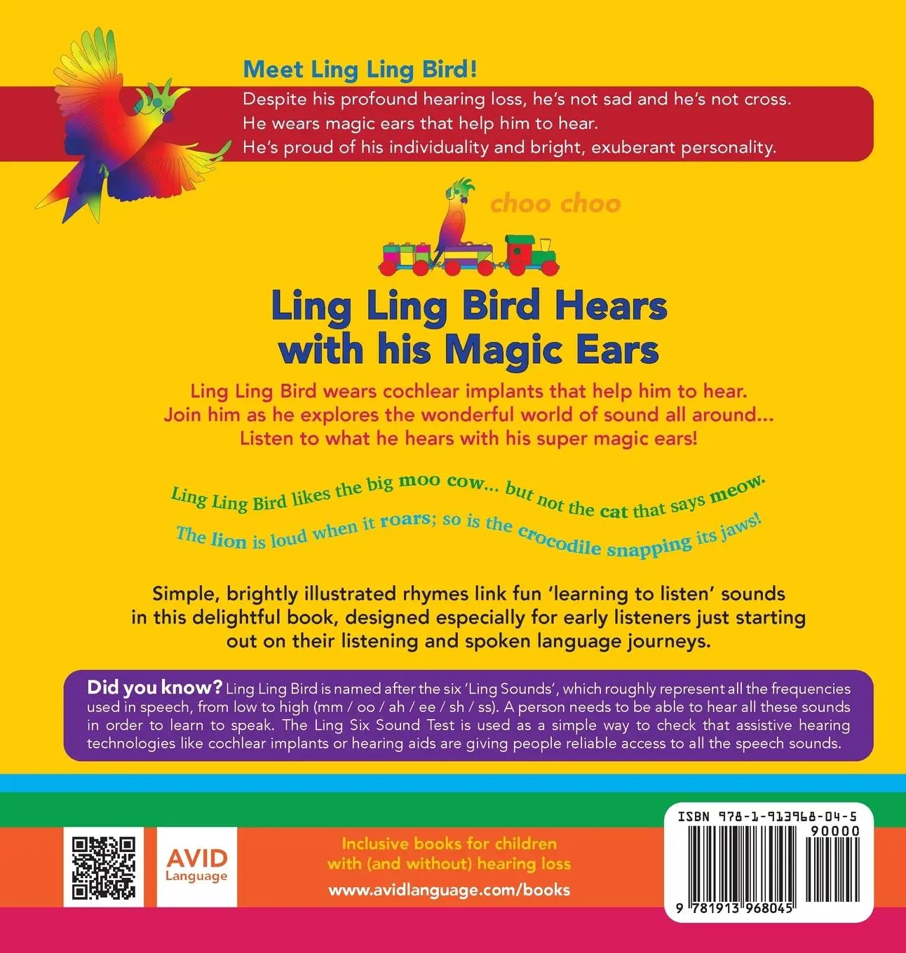 Rückseite: 9781913968045 | Ling Ling Bird Hears with his Magic Ears | Tanya Saunders | Buch