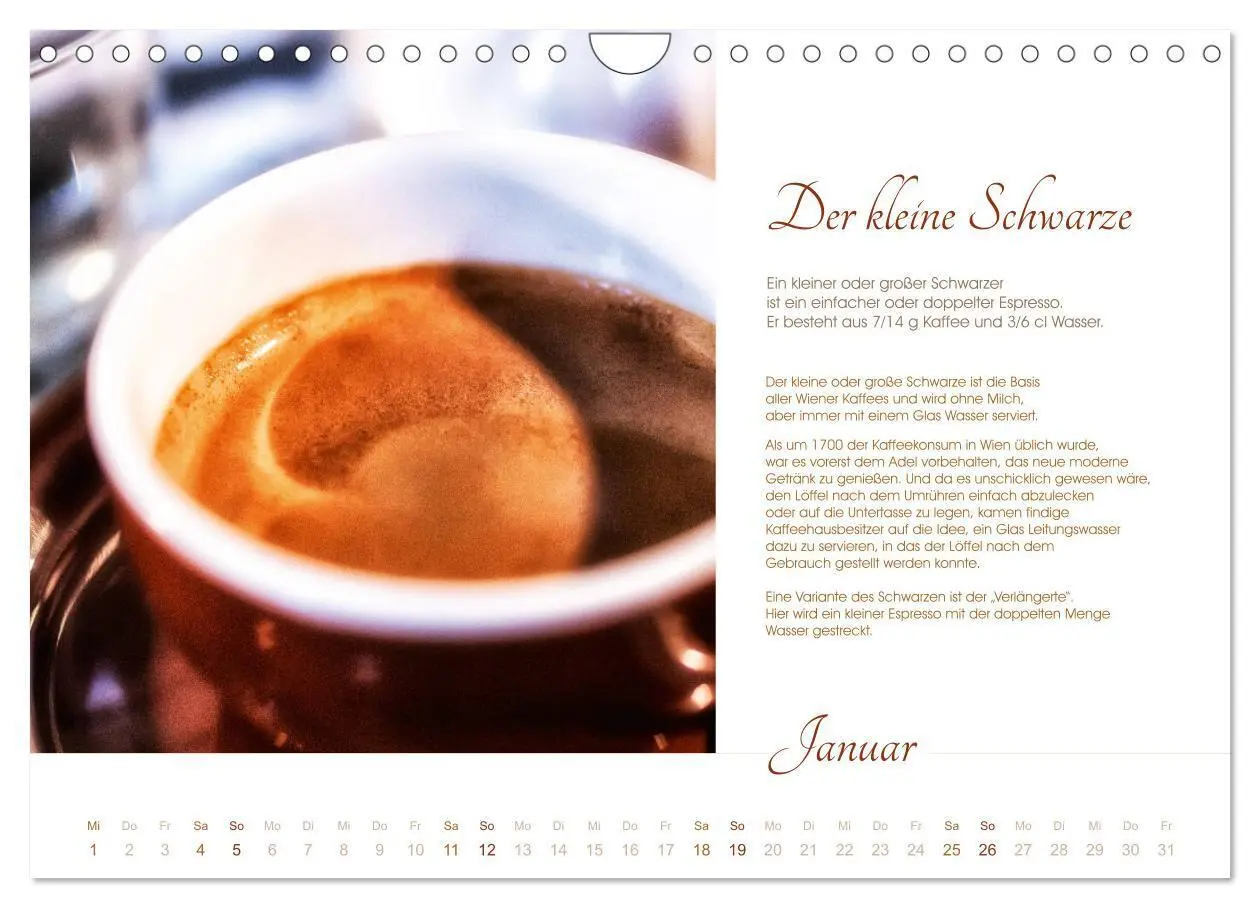 Bild: 9783435358045 | Wiener Kaffeerezepte (Wandkalender 2025 DIN A4 quer), CALVENDO...
