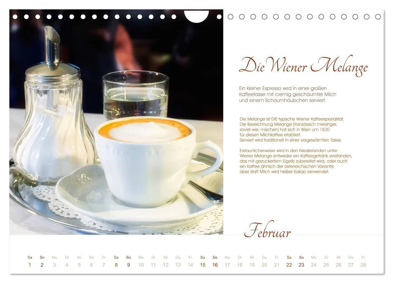 Bild: 9783435358045 | Wiener Kaffeerezepte (Wandkalender 2025 DIN A4 quer), CALVENDO...