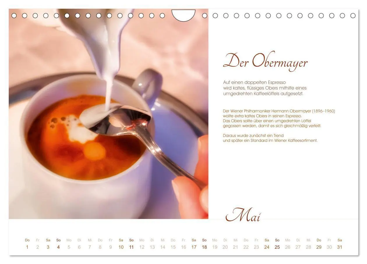 Bild: 9783435358045 | Wiener Kaffeerezepte (Wandkalender 2025 DIN A4 quer), CALVENDO...