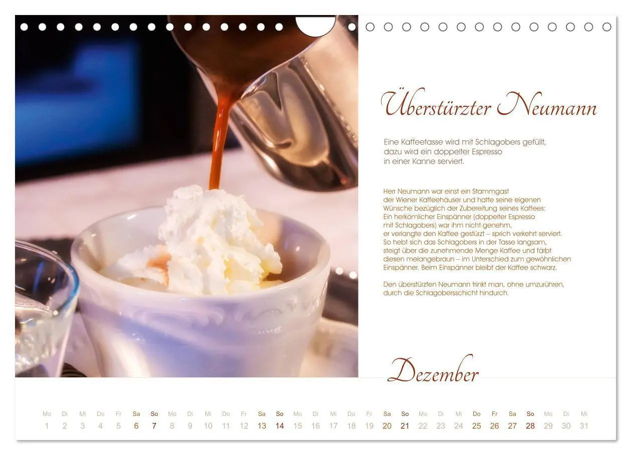 Bild: 9783435358045 | Wiener Kaffeerezepte (Wandkalender 2025 DIN A4 quer), CALVENDO...