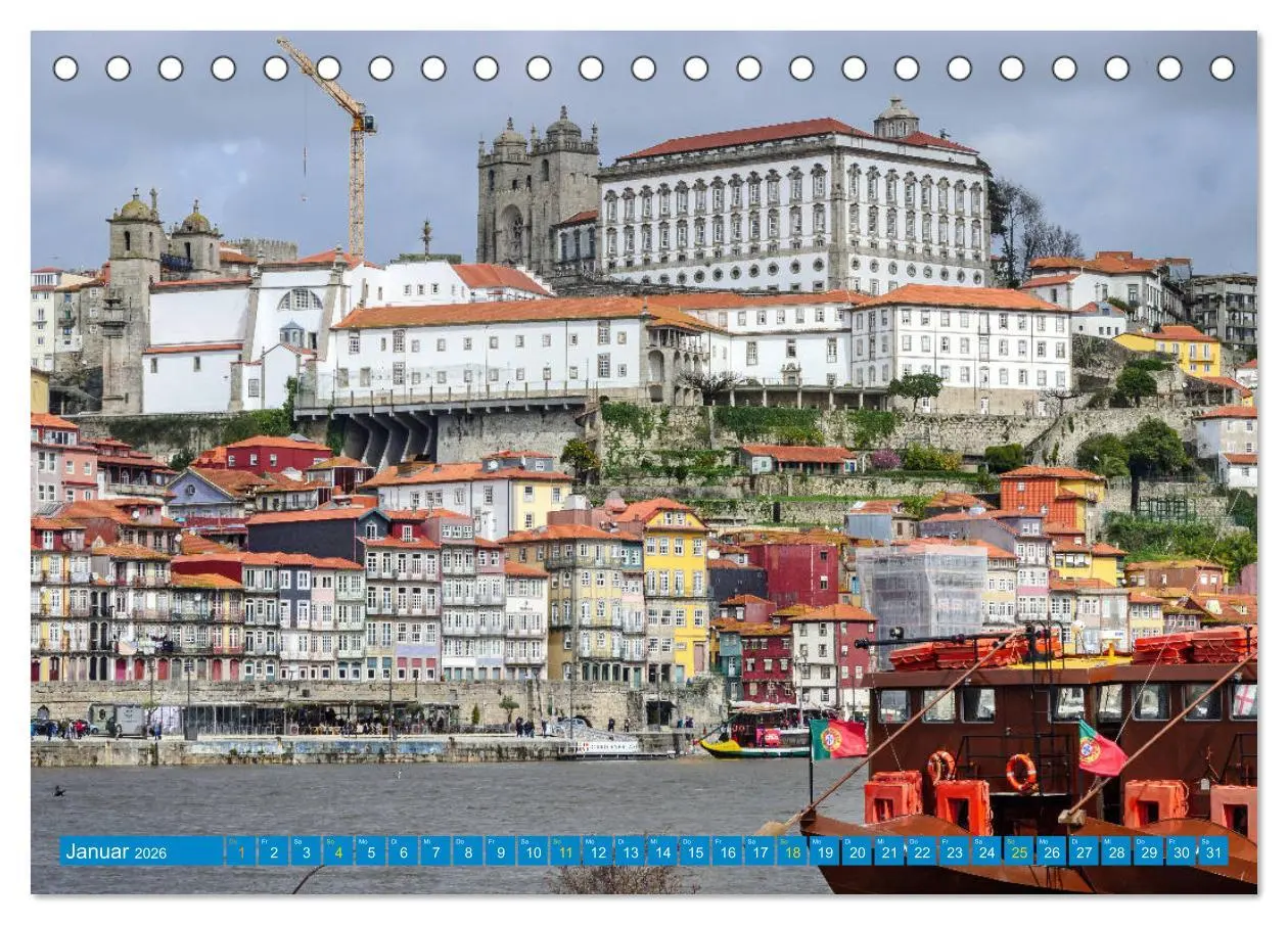 Bild: 9783457828045 | Porto &amp; das Douro-Tal (Tischkalender 2026 DIN A5 quer), CALVENDO...