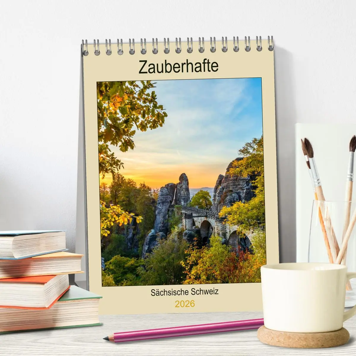 Bild: 9783516398045 | Zauberhafte Sächsische Schweiz (Tischkalender 2026 DIN A5 hoch),...