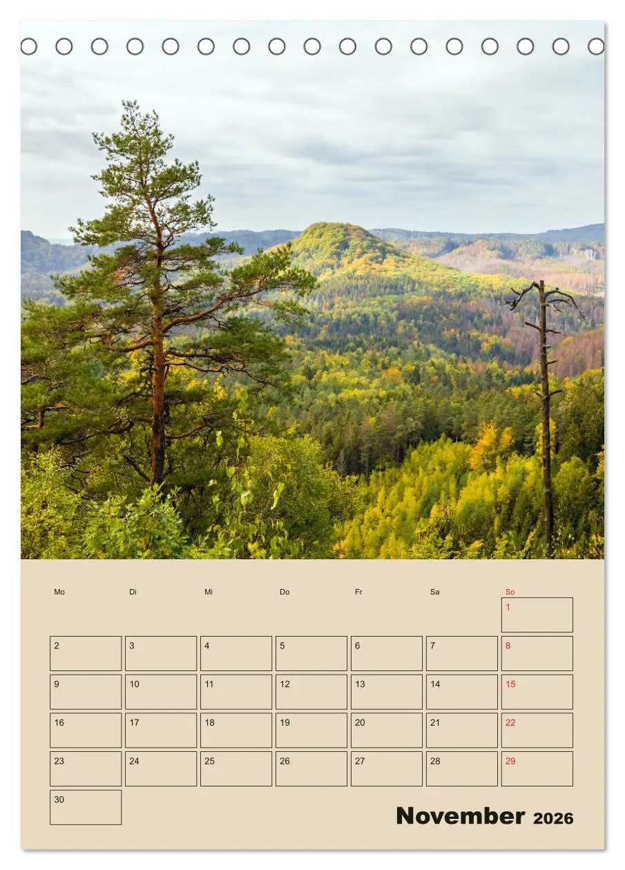 Bild: 9783516398045 | Zauberhafte Sächsische Schweiz (Tischkalender 2026 DIN A5 hoch),...
