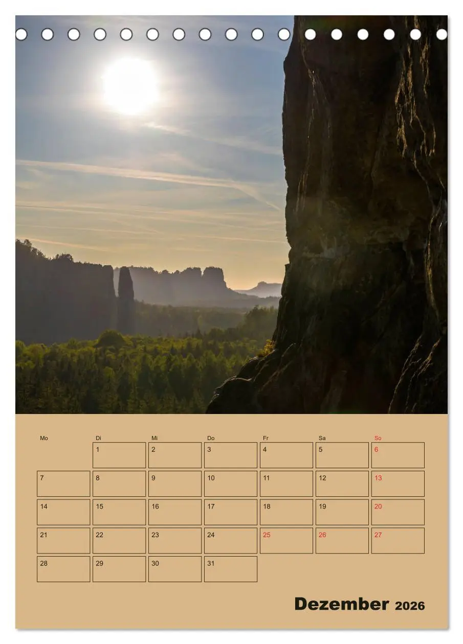 Bild: 9783516398045 | Zauberhafte Sächsische Schweiz (Tischkalender 2026 DIN A5 hoch),...