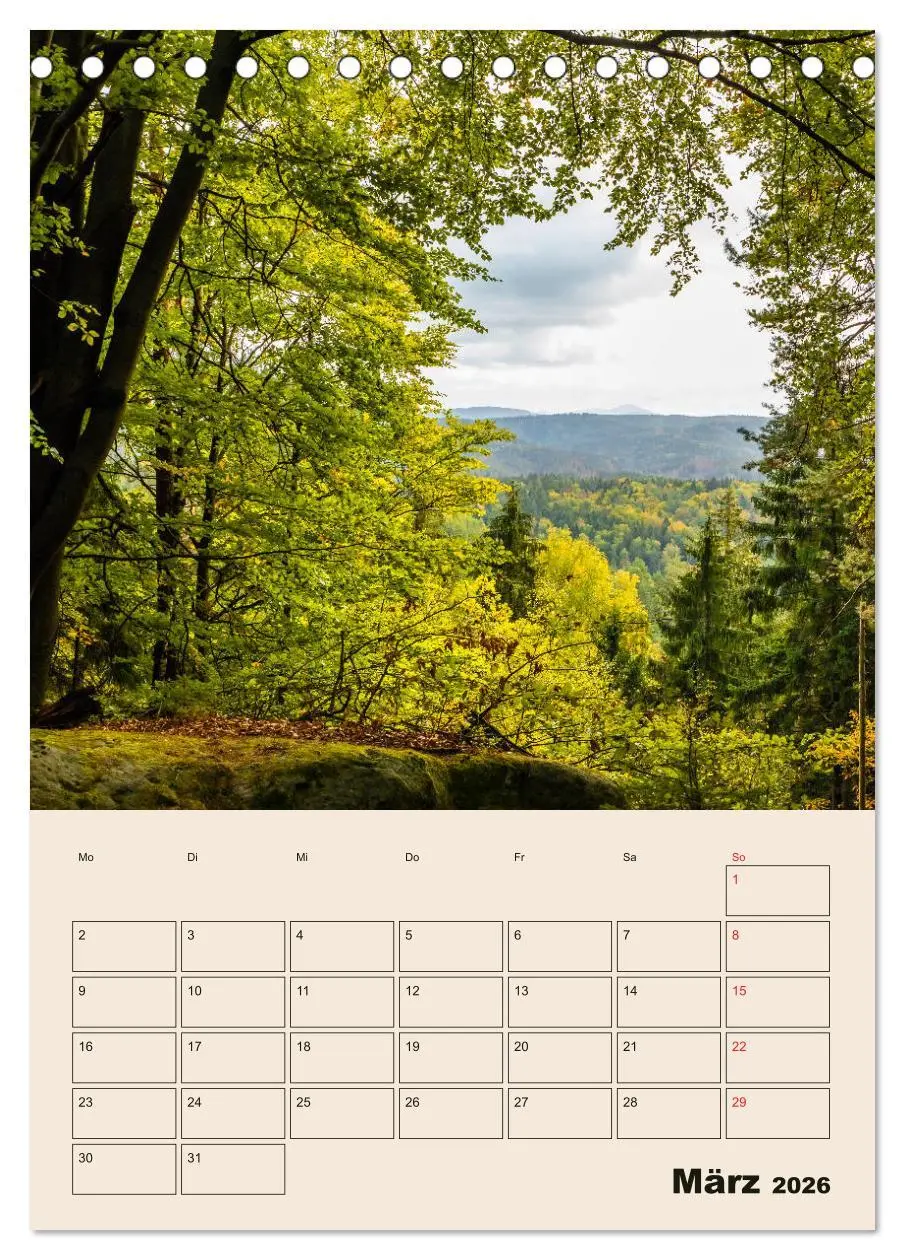 Bild: 9783516398045 | Zauberhafte Sächsische Schweiz (Tischkalender 2026 DIN A5 hoch),...