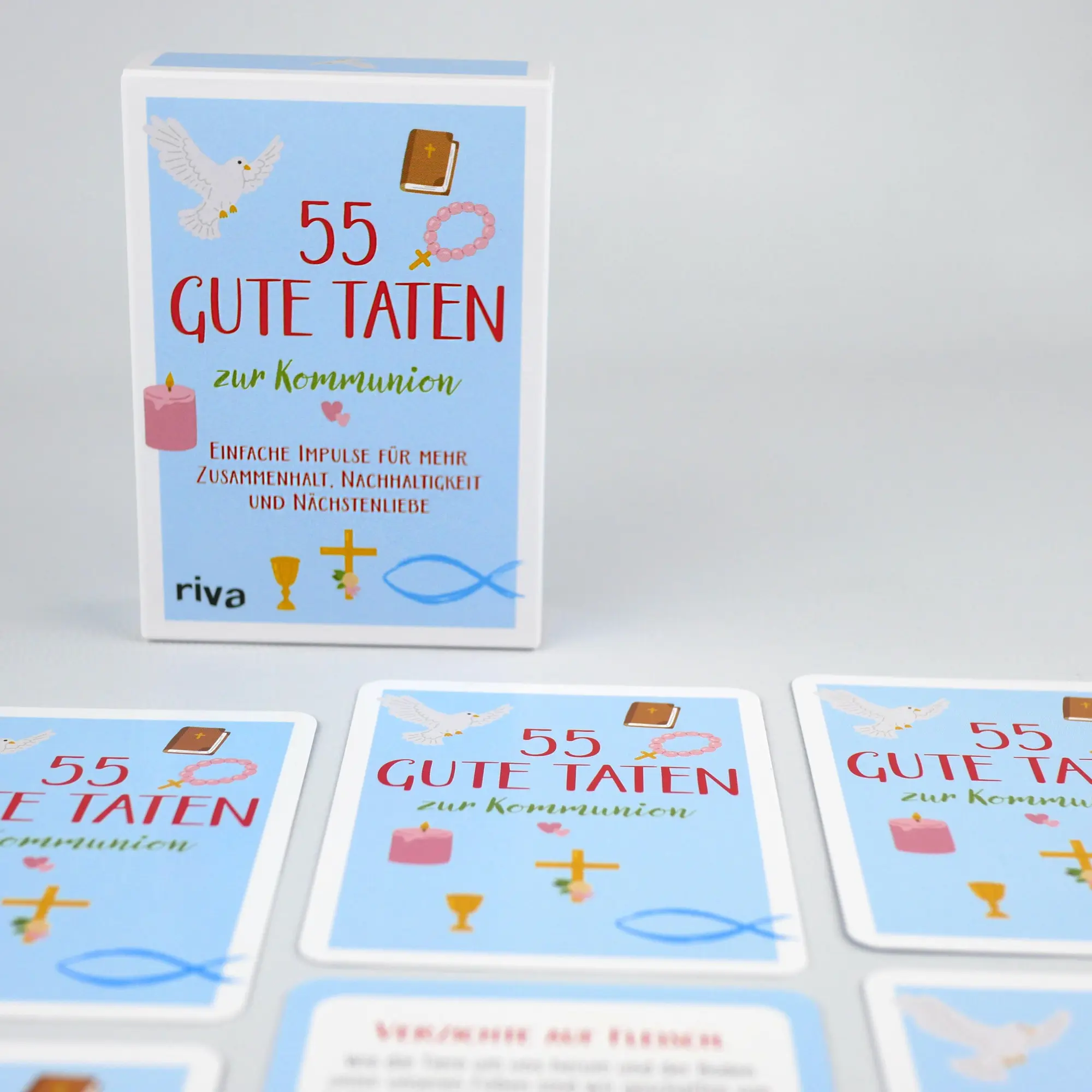 Bild: 9783742328045 | 55 gute Taten zur Kommunion | Carolina Graf | Box | 57 S. | Deutsch