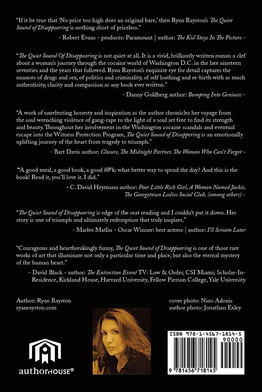 Rückseite: 9781456718145 | The Quiet Sound of Disappearing | Ryan Rayston | Taschenbuch | 2011