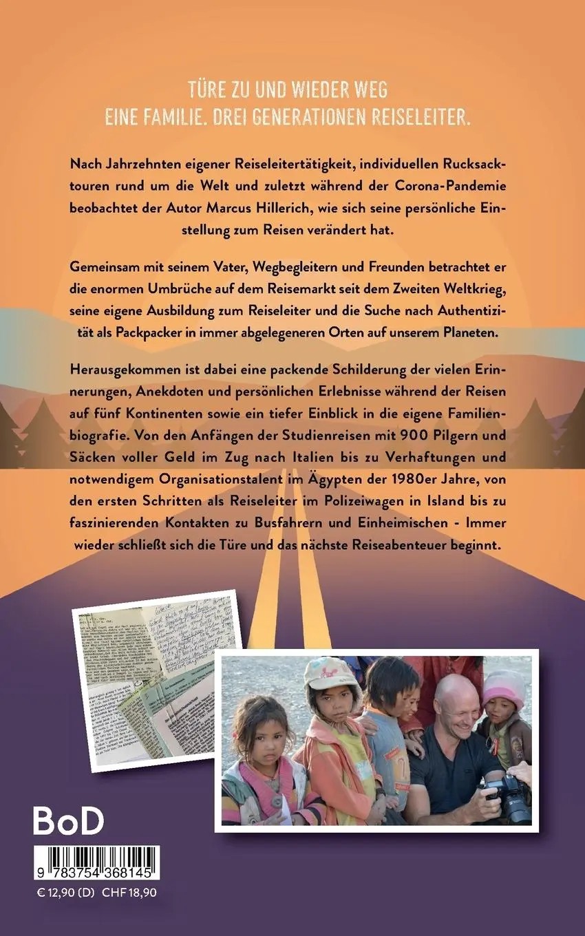 Rückseite: 9783754368145 | Türe zu und wieder weg | Eine Familie. Drei Generationen Reiseleiter