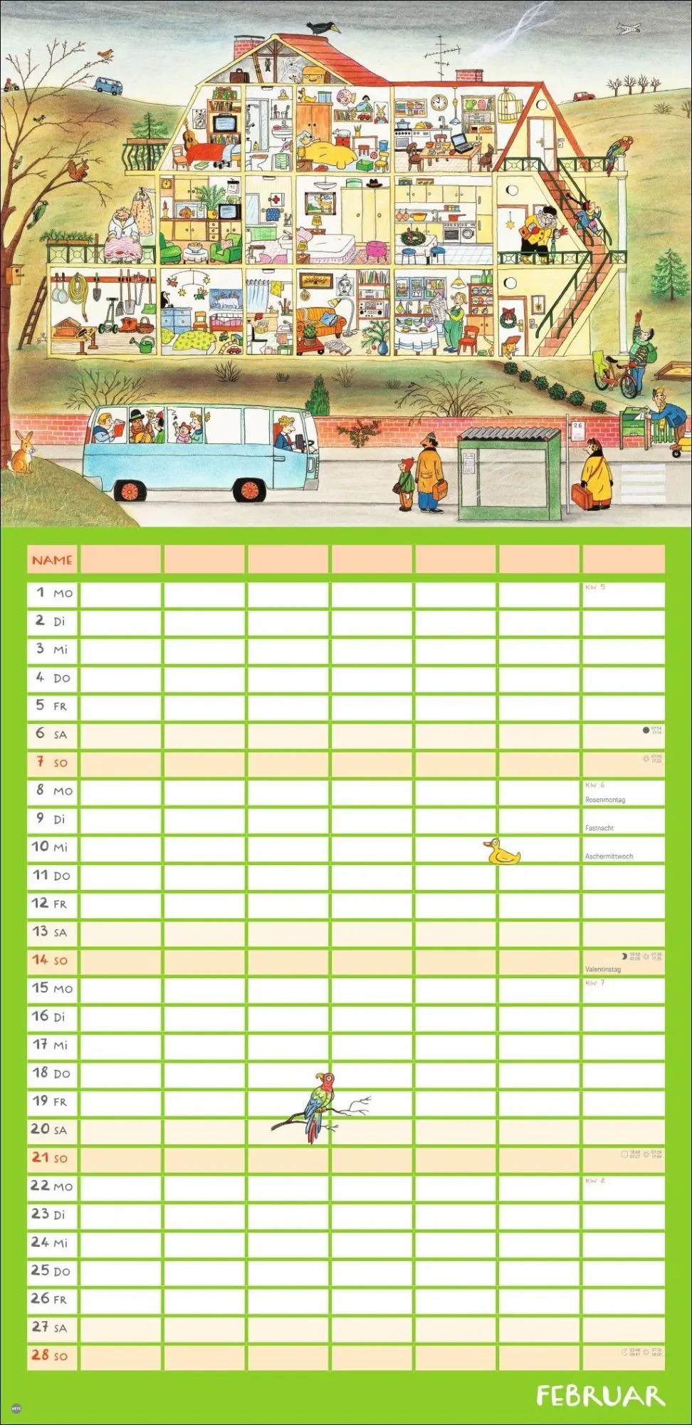 Bild: 9783756418145 | R.S. Berner Wimmlingen Mega-Familienplaner 2027 | Berner | Kalender