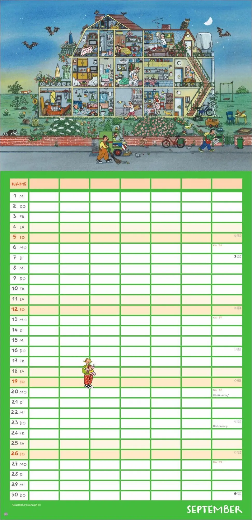 Bild: 9783756418145 | R.S. Berner Wimmlingen Mega-Familienplaner 2027 | Berner | Kalender
