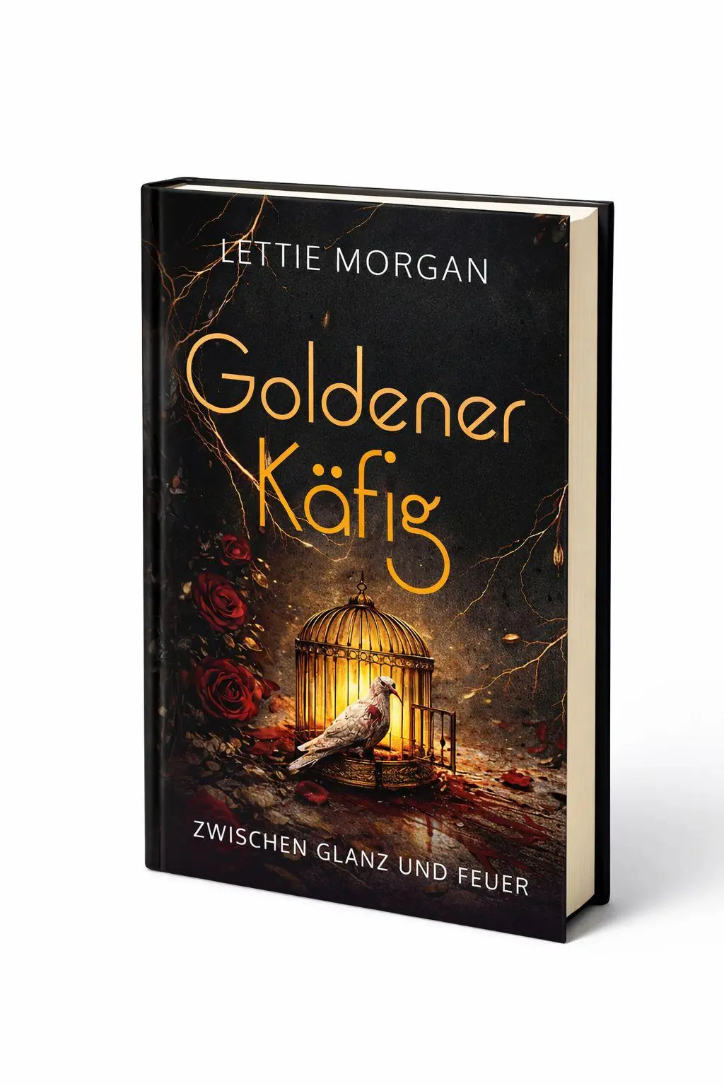 Cover: 9783911608145 | Goldener Käfig | zwischen Glanz und Feuer | Lettie Morgan | Buch