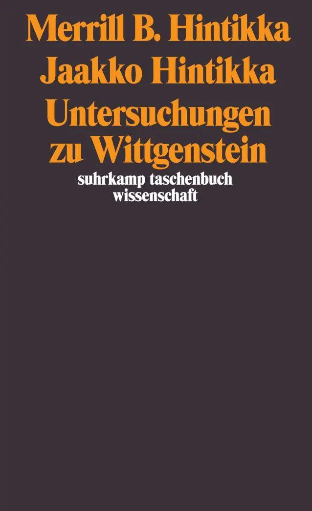 Cover: 9783518288245 | Untersuchungen zu Wittgenstein | Merrill B. Hintikka (u. a.) | Buch