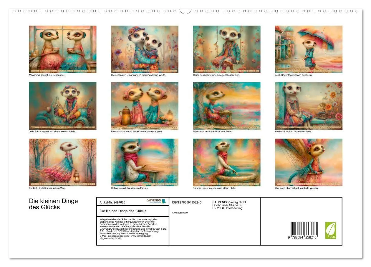 Bild: 9783594358245 | Die kleinen Dinge des Glücks (hochwertiger Premium Wandkalender...