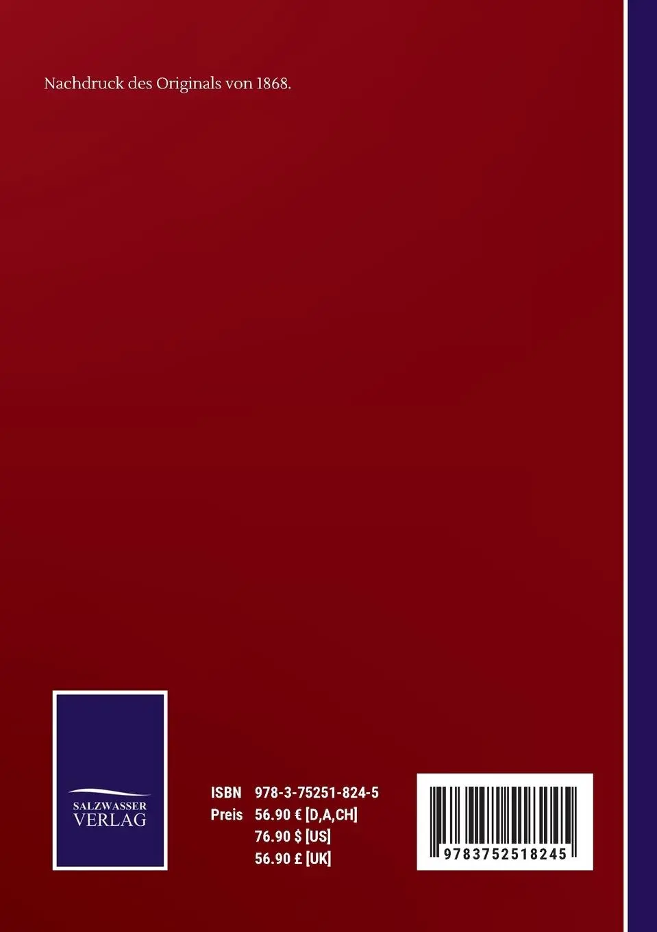 Rückseite: 9783752518245 | Geschichte der preußischen Politik | Erster Teil | Joh. Gust. Droysen