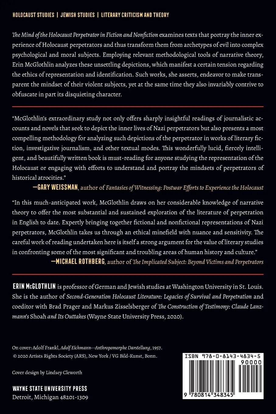 Rückseite: 9780814348345 | Mind of the Holocaust Perpetrator in Fiction and Nonfiction | Buch