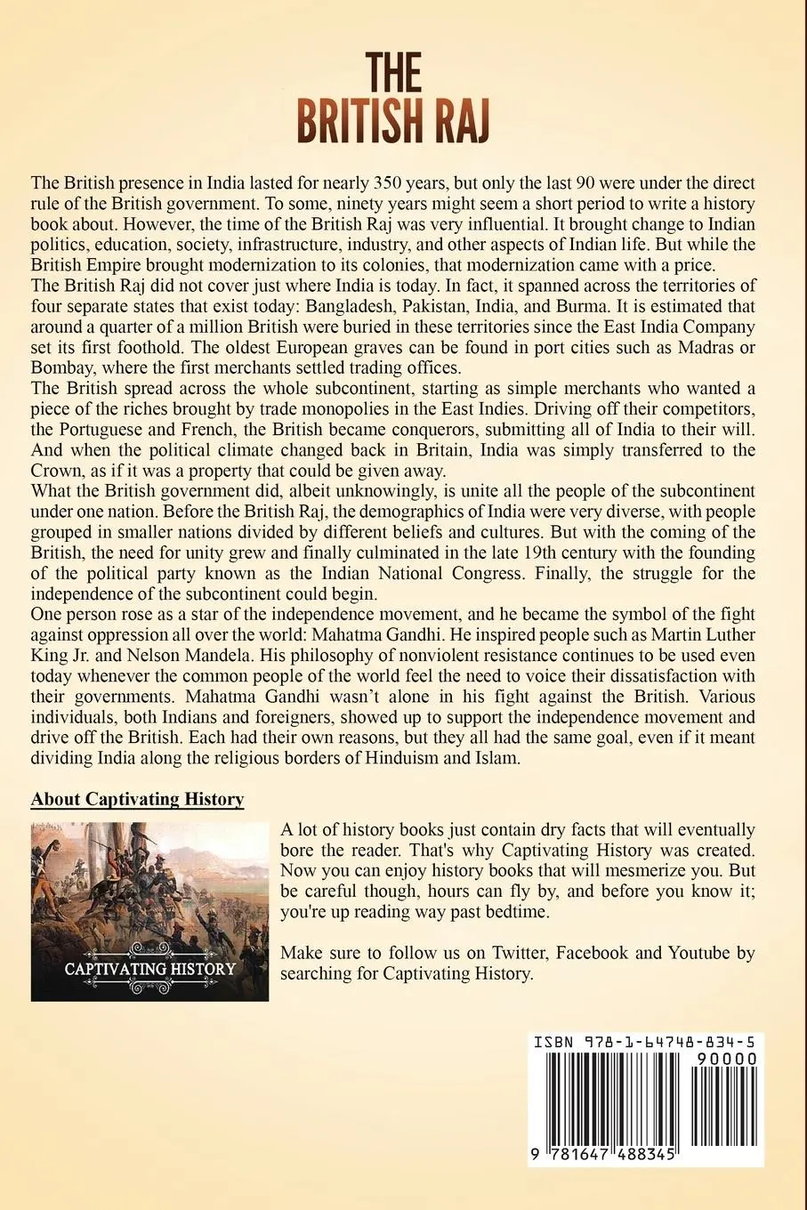 Rückseite: 9781647488345 | The British Raj | Captivating History | Taschenbuch | Englisch | 2020