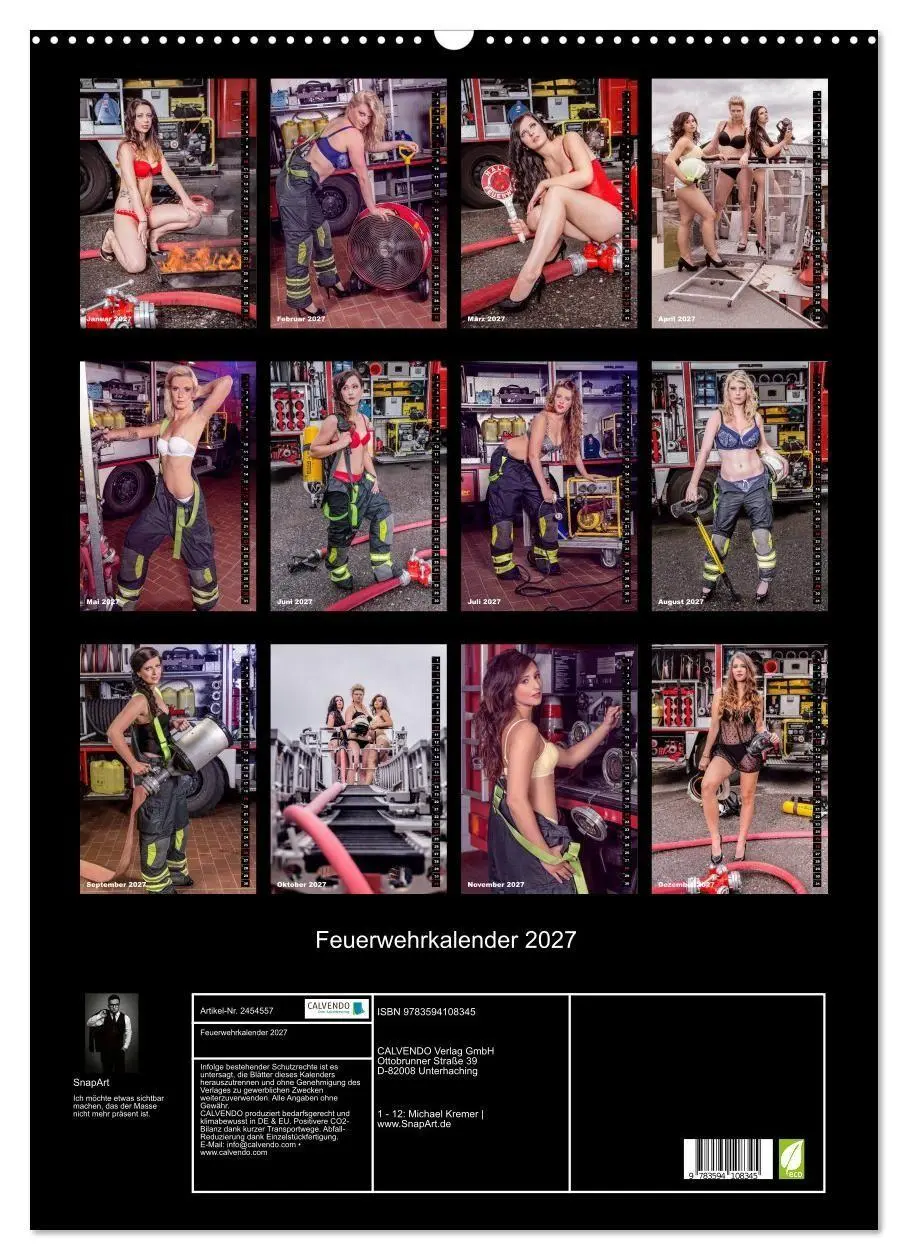 Bild: 9783594108345 | Feuerwehrkalender 2027 (Wandkalender 2027 DIN A2 hoch), CALVENDO...