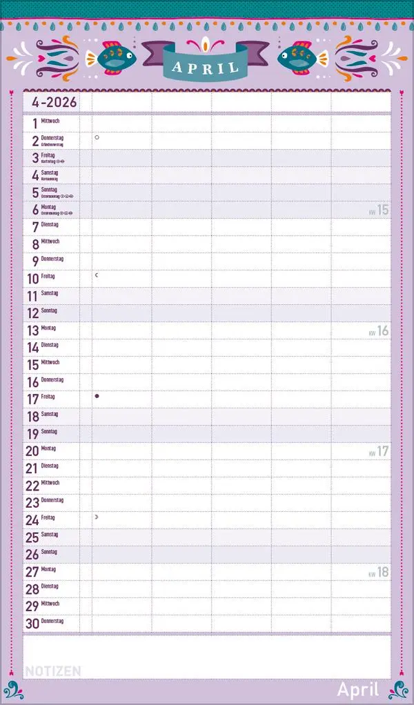 Bild: 9783731888345 | Familienplaner Vintage 2026 | Verlag Korsch | Kalender | 14 S. | 2027