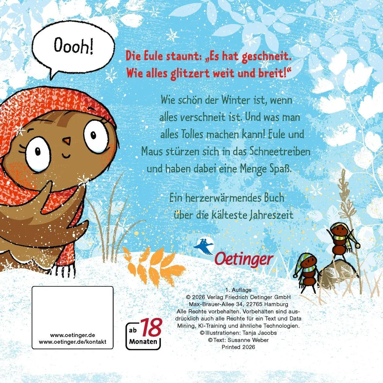 Autor: 9783751208345 | Die kleine Eule im Schnee | Susanne Weber | Buch | 16 S. | Deutsch