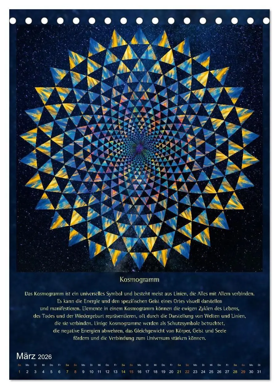 Bild: 9783516738445 | Heilige Geometrie und Bilder der Neuen Zeit (Tischkalender 2026 DIN...