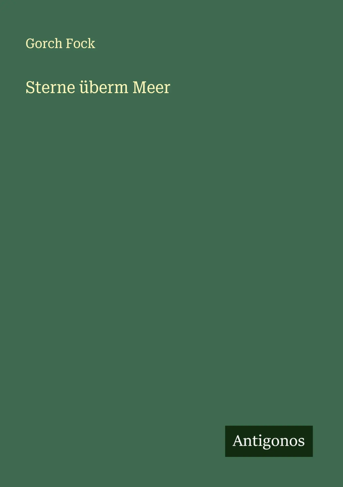 Cover: 9783563198445 | Sterne überm Meer | Gorch Fock | Taschenbuch | Deutsch | 2025