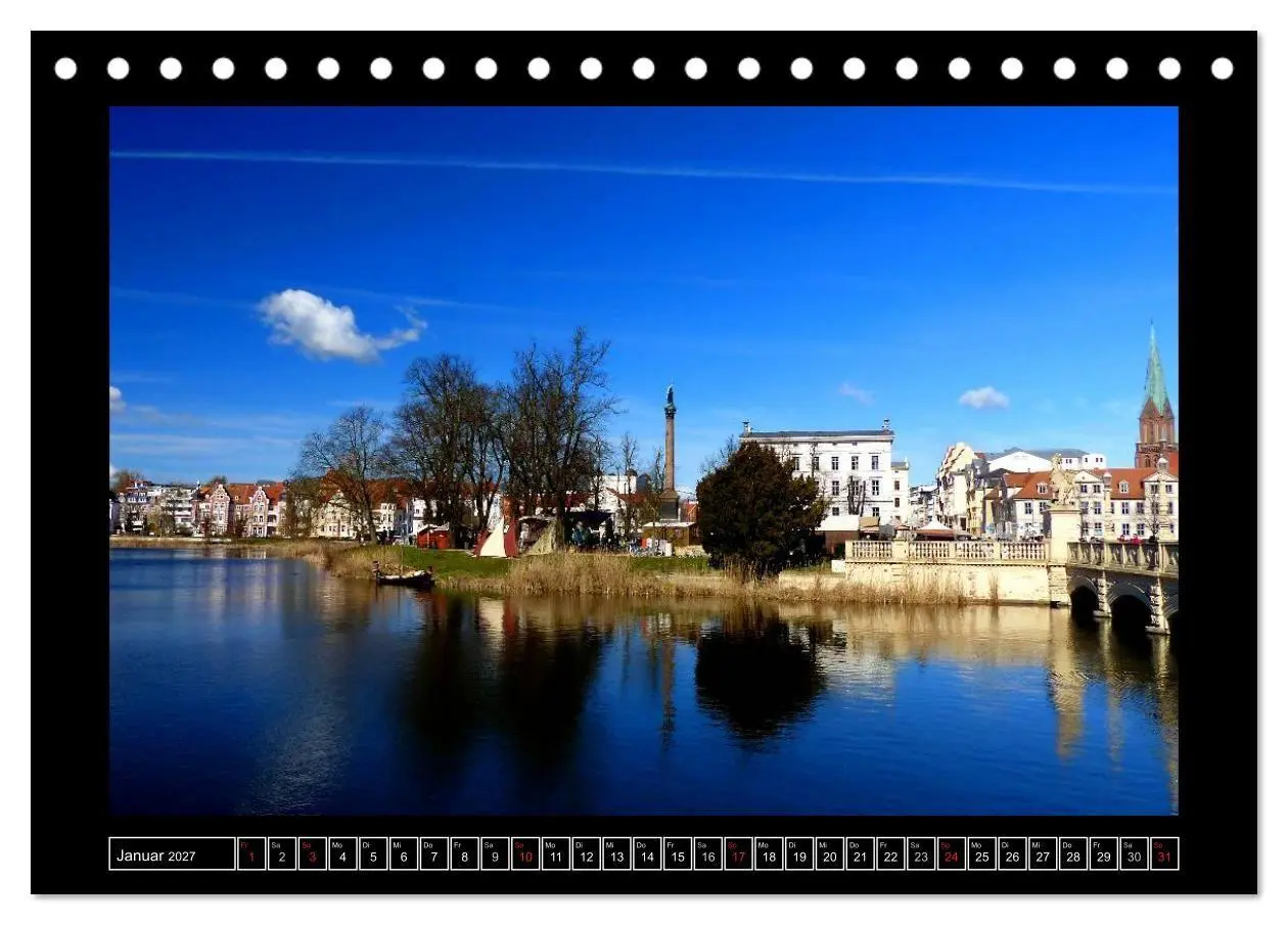 Bild: 9783594028445 | Residenzstadt Schwerin (Tischkalender 2027 DIN A5 quer), CALVENDO...
