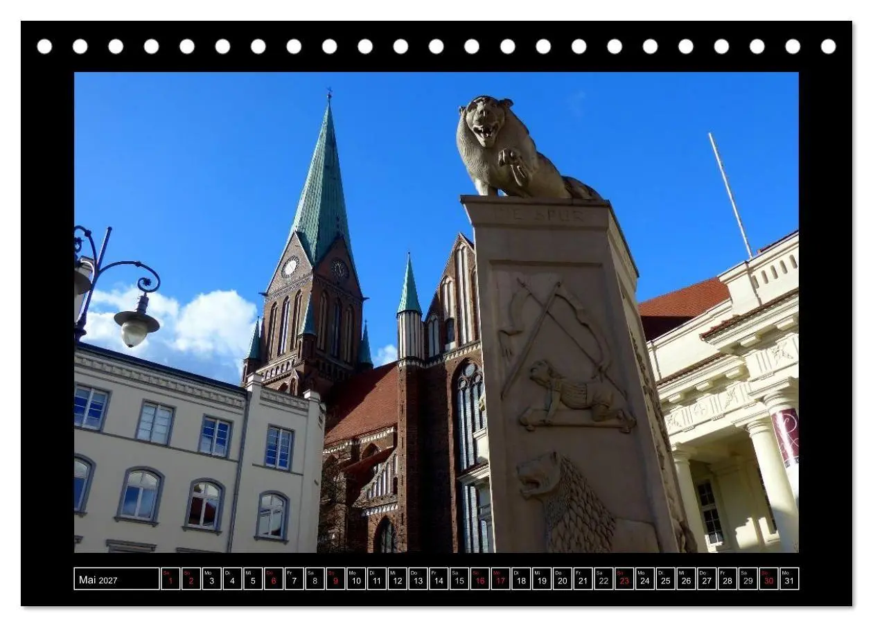 Bild: 9783594028445 | Residenzstadt Schwerin (Tischkalender 2027 DIN A5 quer), CALVENDO...