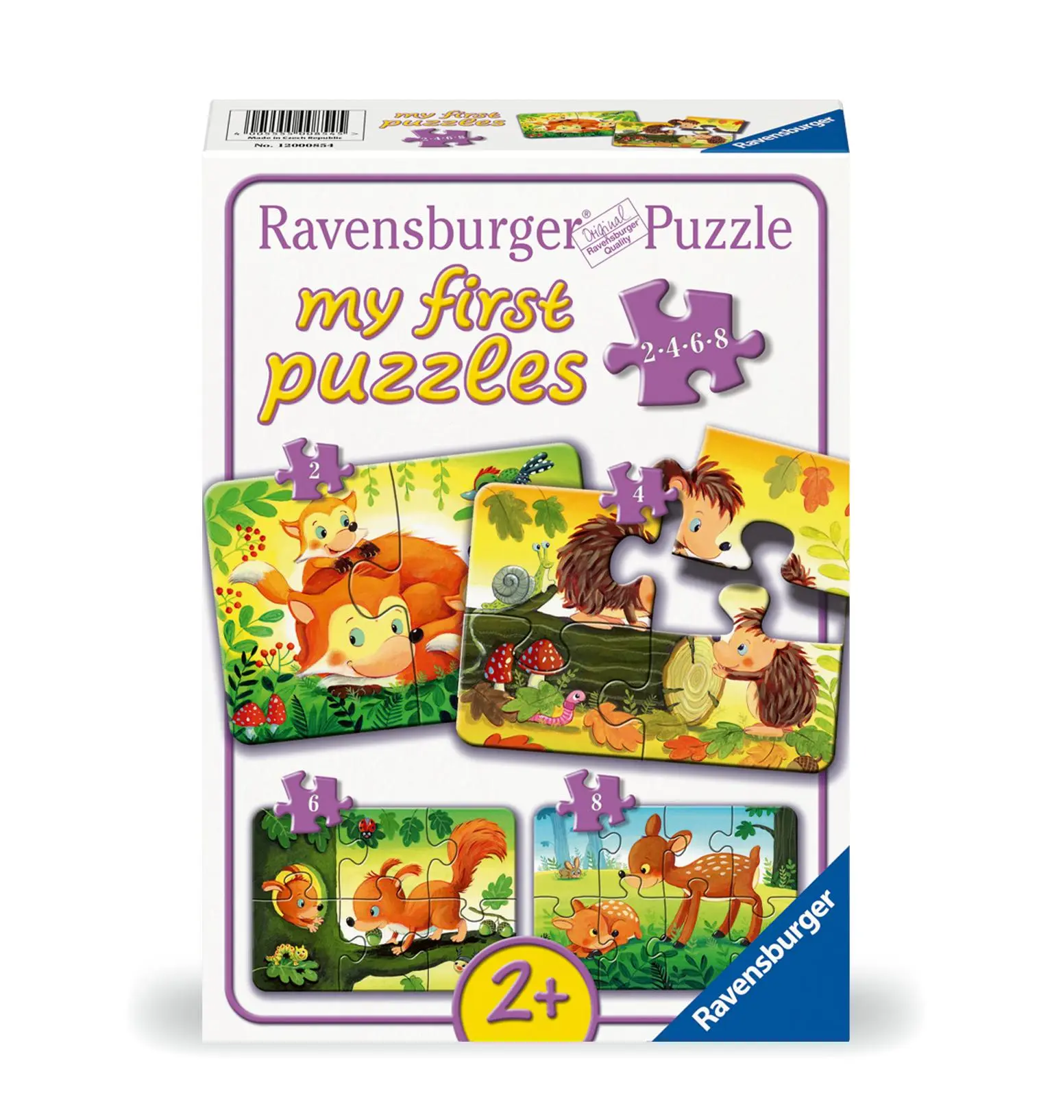 Cover: 4005555008545 | Kinderpuzzle 2, 4, 6, 8 Teile - Kleine Tierfamilien | Spiel | 12000854
