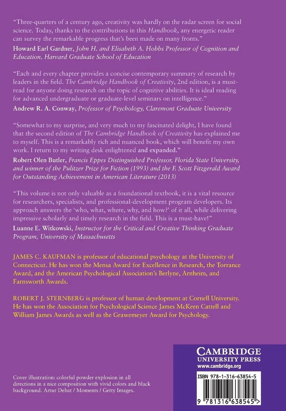 Rückseite: 9781316638545 | The Cambridge Handbook of Creativity | James C. Kaufman (u. a.) | Buch