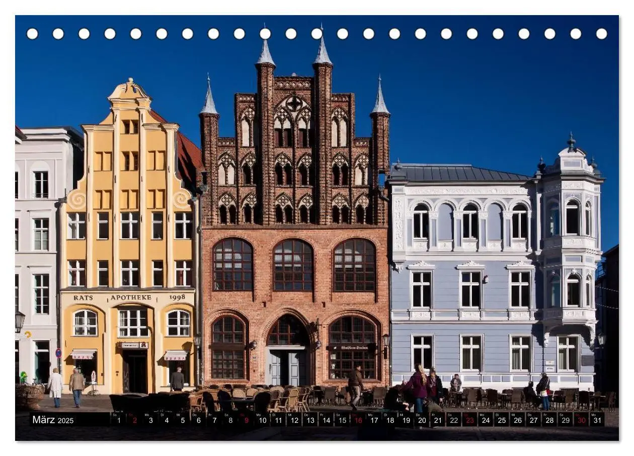 Bild: 9783435548545 | Ostseeperle Stralsund (Tischkalender 2025 DIN A5 quer), CALVENDO...