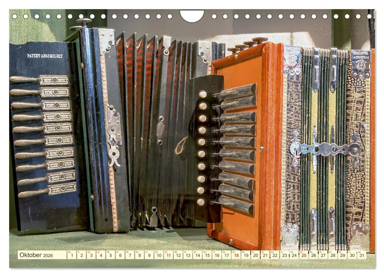 Bild: 9783457258545 | Concertina und Bandoneon (Wandkalender 2026 DIN A4 quer), CALVENDO...
