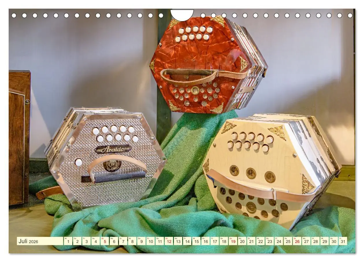 Bild: 9783457258545 | Concertina und Bandoneon (Wandkalender 2026 DIN A4 quer), CALVENDO...