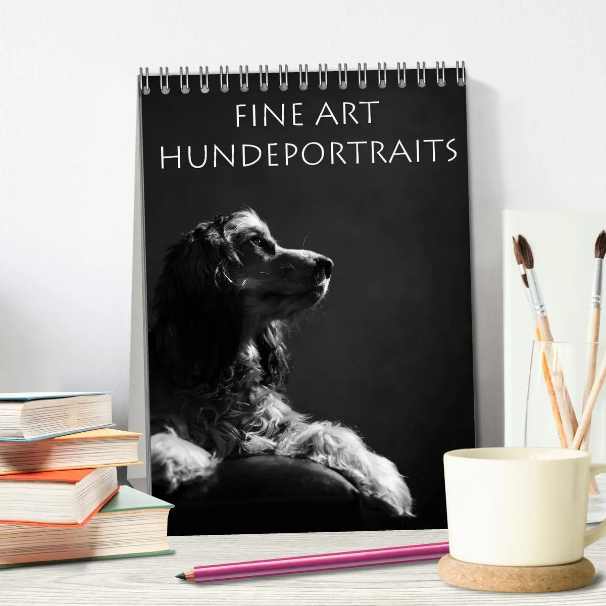 Bild: 9783516418545 | Fine Art Hundeportraits (Tischkalender 2026 DIN A5 hoch), CALVENDO...